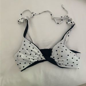 Dippin daisy polka dot bikini top